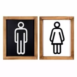 2-Piece Bathroom Wall Art, 8x10