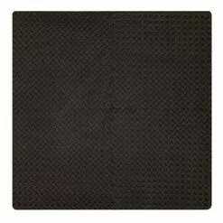 4-Pack Black Rubber Tiles, 24"