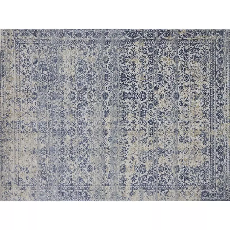 (A377) Venice Distressed Look Blue Area Rug, 5x8 3 (A377) Venice Distressed Look Blue Area Rug, 5x8