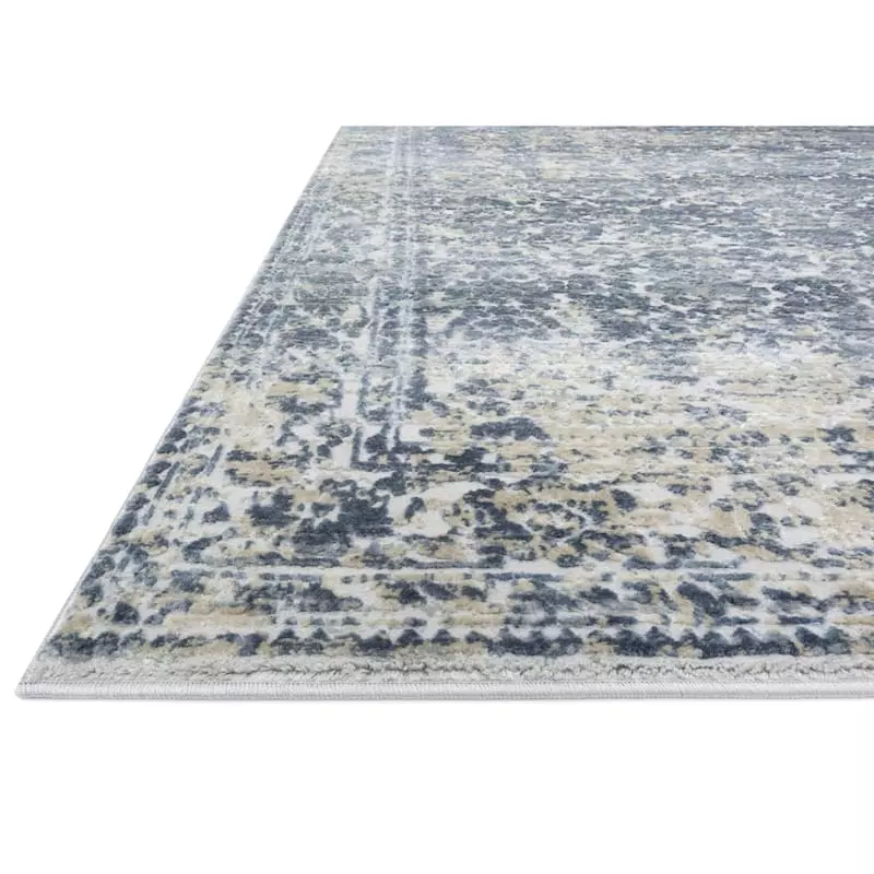 (A377) Venice Distressed Look Blue Runner, 2x7 6 (A377) Venice Distressed Look Blue Runner, 2x7 - Image 4