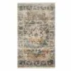 (A407) Halton Distressed Look Slate Rust Accent Rug, 3x5 -Cosplay Shop a407 halton distressed look slate rust accent rug 3x5 1