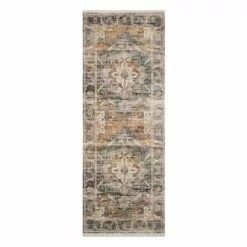 Cosplay Shop 22 (A407) Halton Distressed Look Slate Rust Runner, 2x7