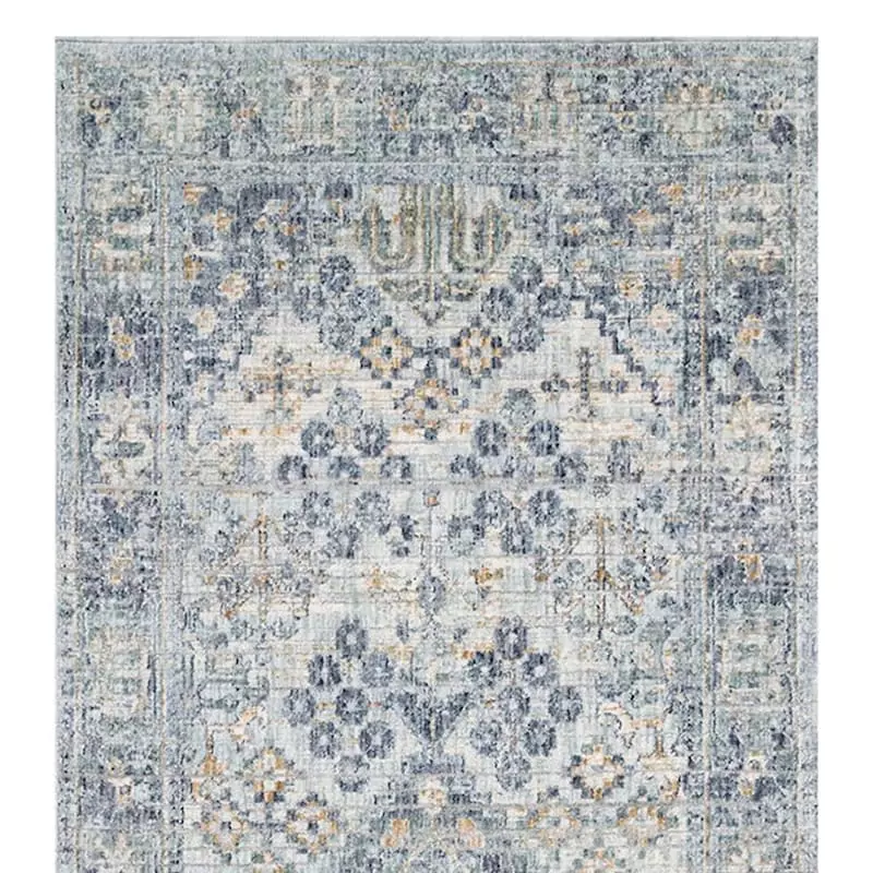 (A436) Honeybloom Penelope Grey Diamond Distressed Look Runner, 2x6 4 (A436) Honeybloom Penelope Grey Diamond Distressed Look Runner, 2x6 - Image 2