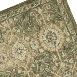 A496 Victoria Floral Sage Hooked Area Rug 5X7 6 A496 Victoria Floral Sage Hooked Area Rug 5X7 -Cosplay Shop a496 victoria floral sage hooked area rug 5x7 2