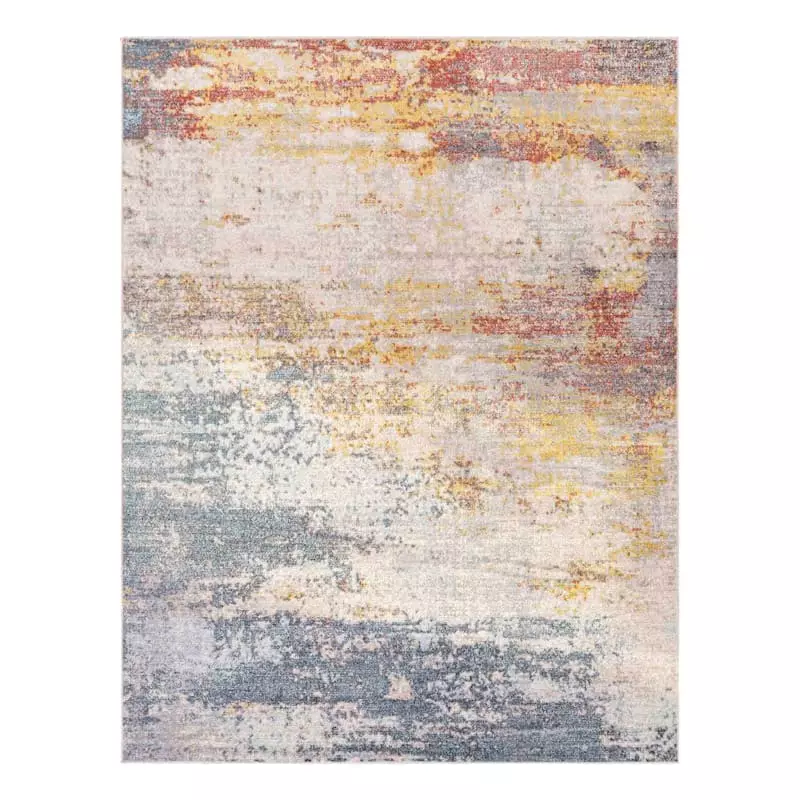 Ankara Rust & Blue Area Rug, 8x10 3 Ankara Rust & Blue Area Rug, 8x10