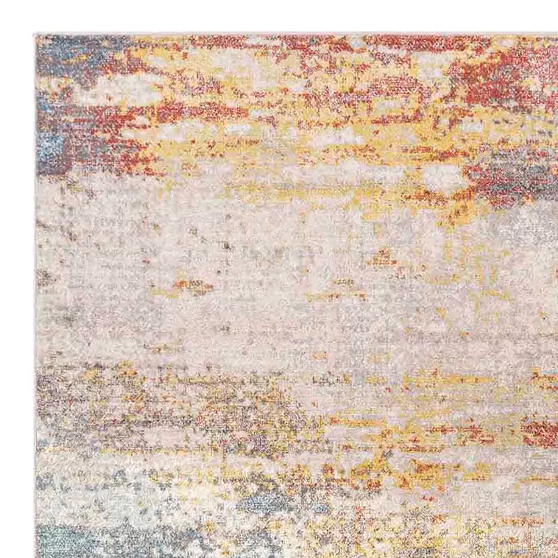 Ankara Rust & Blue Area Rug, 8x10 4 Ankara Rust & Blue Area Rug, 8x10 - Image 2