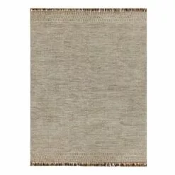 (B685) Tracey Boyd Natural Dunne Fringe Area Rug, 8x10