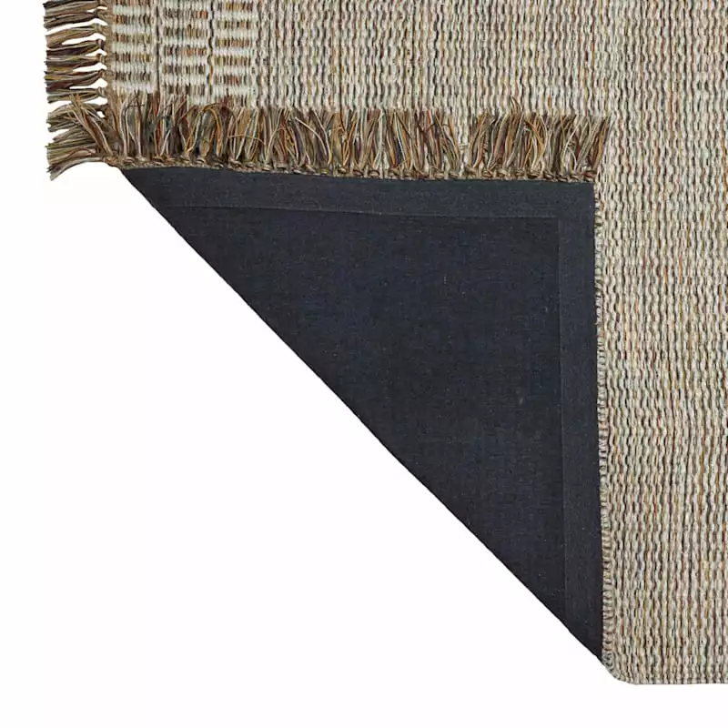 (B685) Tracey Boyd Natural Dunne Fringe Area Rug, 8x10 5 (B685) Tracey Boyd Natural Dunne Fringe Area Rug, 8x10 - Image 3
