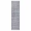 (B695) Laila Ali Verona Grey Woven Runner, 2x6