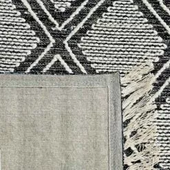 (B709) Found & Fable Goa Black Diamond Design Runner, 2x6 -Cosplay Shop b709 found fable goa black diamond design runner 2x6 3