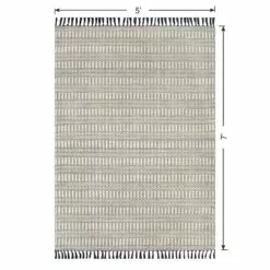 (B723) Crosby St Lorre Neutral Flatweave Area Rug, 5x7 -Cosplay Shop b723 crosby st lorre neutral flatweave area rug 5x7 5