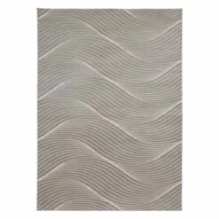(B758) Channing Beige Swirled Area Rug, 5x7