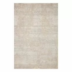 (B764) Kari Taupe & Rust Area Rug, 8x10