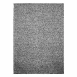 (B771) Crosby St Gravel Grey Textured Area Rug, 5x7