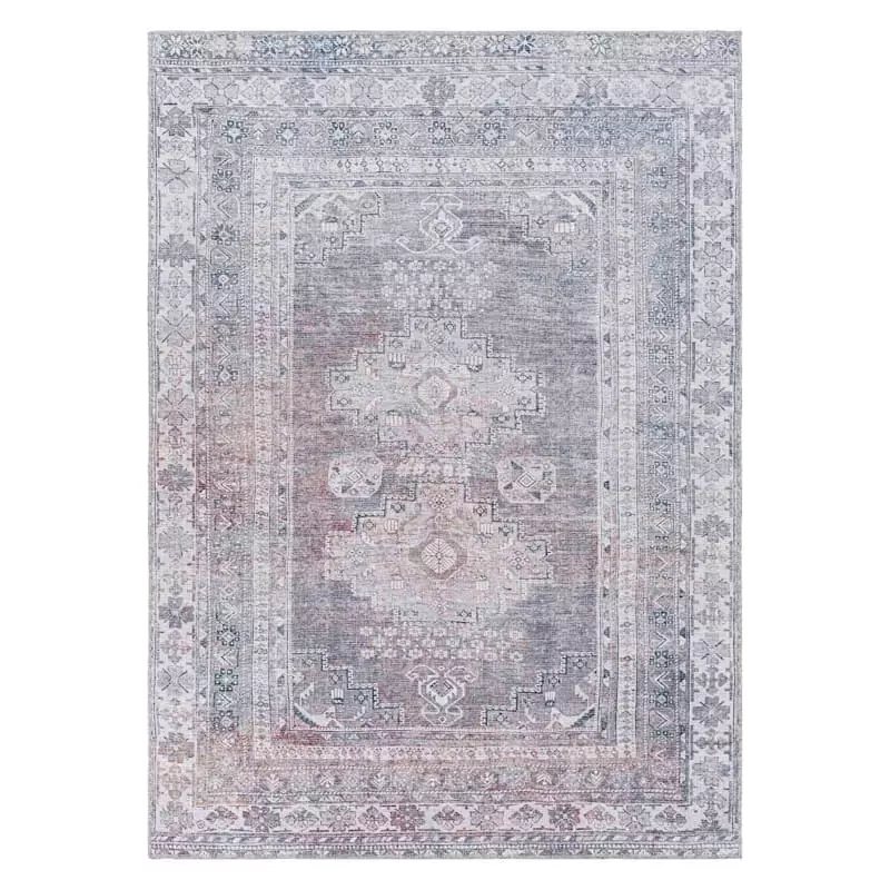 (B786) Honeybloom Colin Multicolor Medallion Washable Area Rug, 5x7 3 (B786) Honeybloom Colin Multicolor Medallion Washable Area Rug, 5x7