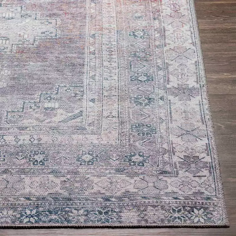 (B786) Honeybloom Colin Multicolor Medallion Washable Area Rug, 5x7 6 (B786) Honeybloom Colin Multicolor Medallion Washable Area Rug, 5x7 - Image 4