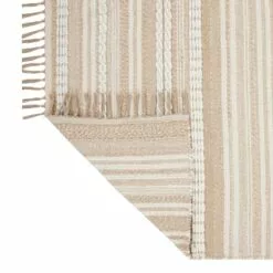 (B819) Panyer Ivory Striped Flatweave Runner, 2x7 -Cosplay Shop b819 panyer ivory striped flatweave runner 2x7 3