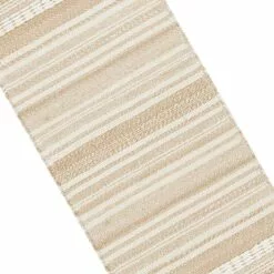 (B819) Panyer Ivory Striped Flatweave Runner, 2x7 -Cosplay Shop b819 panyer ivory striped flatweave runner 2x7 4