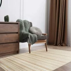 (B819) Panyer Ivory Striped Flatweave Runner, 2x7 -Cosplay Shop b819 panyer ivory striped flatweave runner 2x7 7