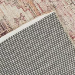 (B826) Red & Pink Tribal Patterned Washable Runner, 2x7 -Cosplay Shop b826 red pink tribal patterned washable runner 2x7 5