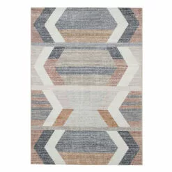 (B827) Arrow Multicolor Washable Area Rug, 5x7
