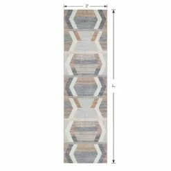 (B827) Arrow Multicolor Washable Runner, 2x7 -Cosplay Shop b827 arrow multicolor washable runner 2x7 6