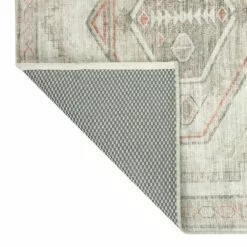 (B830) Pink Multicolor Tribal Washable Area Rug, 8x10 -Cosplay Shop b830 pink multicolor tribal washable area rug 8x10 3