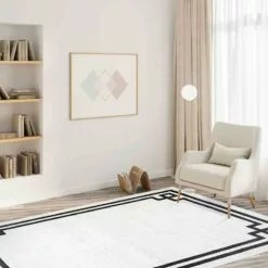 (B838) Providence Verona Ivory Key Border Area Rug, 8x10 -Cosplay Shop b838 providence verona ivory key border area rug 8x10 5