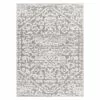 (B862) Found & Fable Lyna Grey & White Patterned Washable Area Rug, 5x7 -Cosplay Shop b862 found fable lyna grey white patterned washable area rug 5x7 1