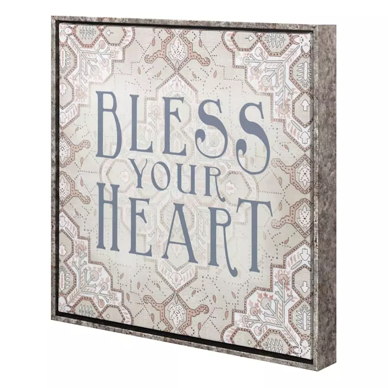 Bless Your Heart Canvas Wall Art, 12" 4 Bless Your Heart Canvas Wall Art, 12" - Image 2