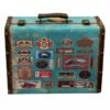 Blue Vintage Suitcase, 14x5 1 Blue Vintage Suitcase, 14x5 -Cosplay Shop blue vintage suitcase 14x5 1