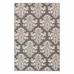 Brentwood Lefleur Grey & Ivory Indoor & Outdoor Area Rug, 4x6