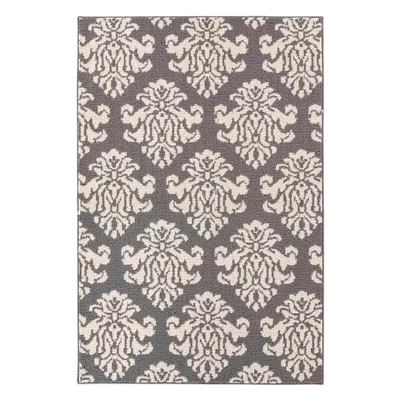 Brentwood Lefleur Grey & Ivory Indoor & Outdoor Area Rug, 4x6 3 Brentwood Lefleur Grey & Ivory Indoor & Outdoor Area Rug, 4x6