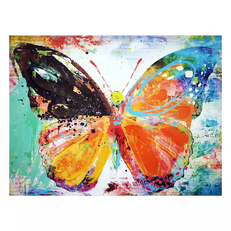 Butterfly Canvas Wall Art, 16x12 3 Butterfly Canvas Wall Art, 16x12