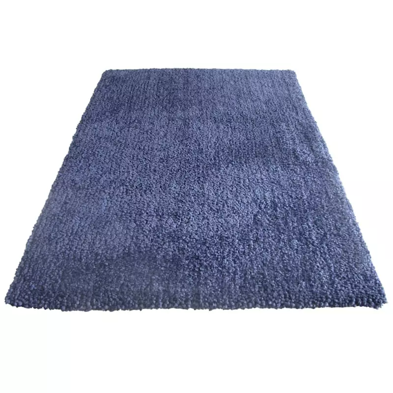 (C148) Yeti Blue Shag Area Rug, 7x10 3 (C148) Yeti Blue Shag Area Rug, 7x10