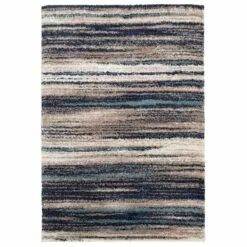 (C155) Dunkerton Multicolor Woven Area Rug, 5x7