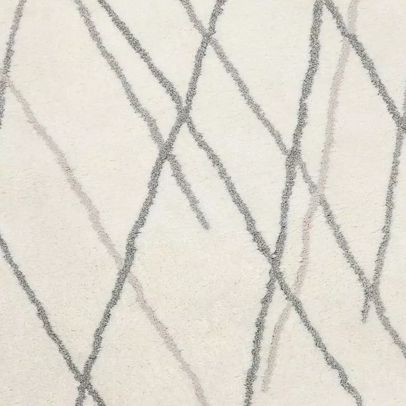 (C175) Found & Fable Theo Neutral Shag Area Rug With Tassels, 8x10 6 (C175) Found & Fable Theo Neutral Shag Area Rug With Tassels, 8x10 - Image 4