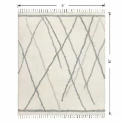 (C175) Found & Fable Theo Neutral Shag Area Rug With Tassels, 8x10 12 (C175) Found & Fable Theo Neutral Shag Area Rug With Tassels, 8x10 -Cosplay Shop c175 found fable theo neutral shag area rug with tassels 8x10 5