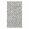 (C191) Hayne Grey Floral Shag Accent Rug, 3x5 -Cosplay Shop c191 hayne grey floral shag accent rug 3x5 1