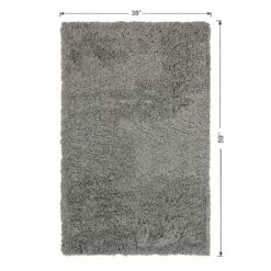 (C193) Kodiak Grey Shag Accent Rug, 3x5 14 (C193) Kodiak Grey Shag Accent Rug, 3x5 -Cosplay Shop c193 kodiak grey shag accent rug 3x5 6