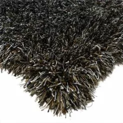 (C198) Eve Silver & Black Shag Area Rug, 4x7 -Cosplay Shop c198 eve silver black shag area rug 4x7 2