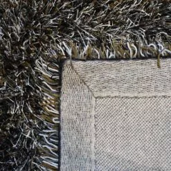 (C198) Eve Silver & Black Shag Area Rug, 4x7 -Cosplay Shop c198 eve silver black shag area rug 4x7 3