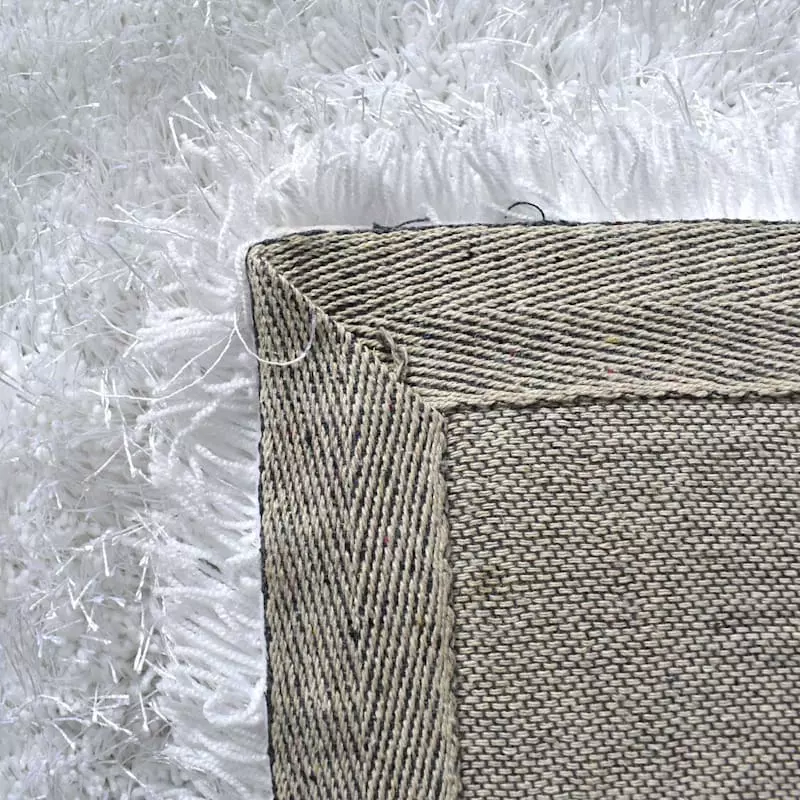 (C200) Eve White Shag Area Rug, 6x9 5 (C200) Eve White Shag Area Rug, 6x9 - Image 3