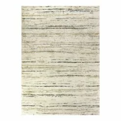 (C99) Sedona Ivory Shag Abstract Design Area Rug, 5x7