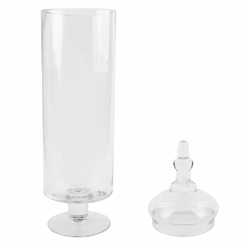 Clear Glass Apothecary Jar, 20" 4 Clear Glass Apothecary Jar, 20" - Image 2