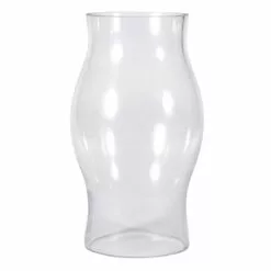 Clear Glass Open Ended Hurricane, 17"