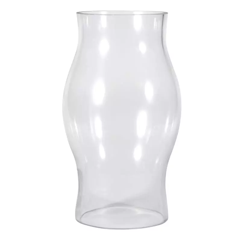 Clear Glass Open Ended Hurricane, 17" 3 Clear Glass Open Ended Hurricane, 17"