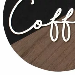 Coffee Round Wall Decor, 12" -Cosplay Shop coffee round wall decor 12 1