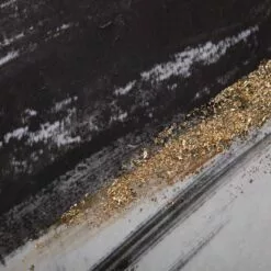 Crosby St Embellished Black & White Abstract Canvas Wall Art, 25x50 -Cosplay Shop crosby st embellished black white abstract canvas wall art 25x50 4