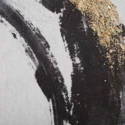 Crosby St Embellished Black & White Abstract Canvas Wall Art, 25x50 -Cosplay Shop crosby st embellished black white abstract canvas wall art 25x50 5